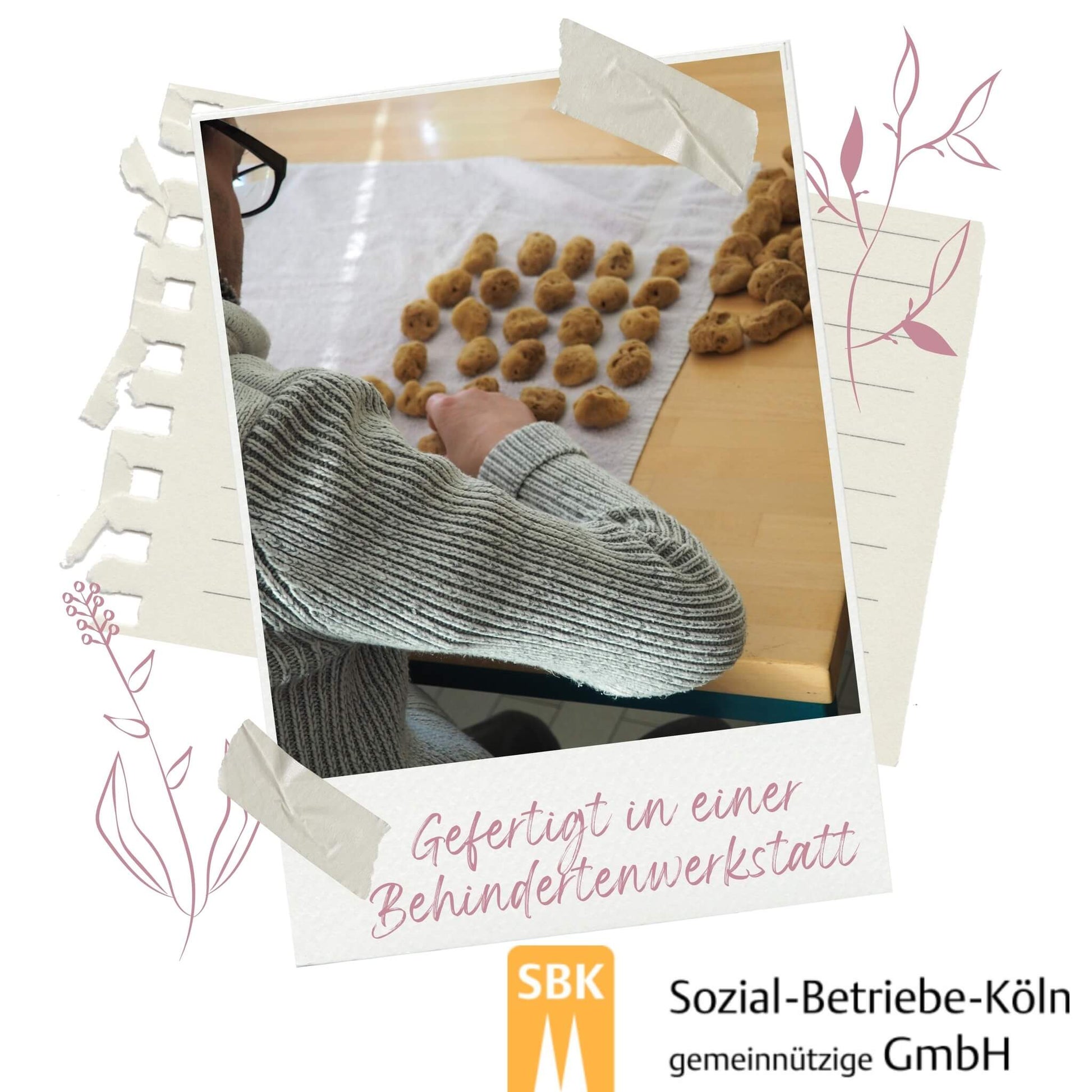 Menstruationsschwämme in Handarbeit gefertigt – Kooperation mit Werkstatt für Menschen mit Behinderung der Sozial-Betriebe-Köln